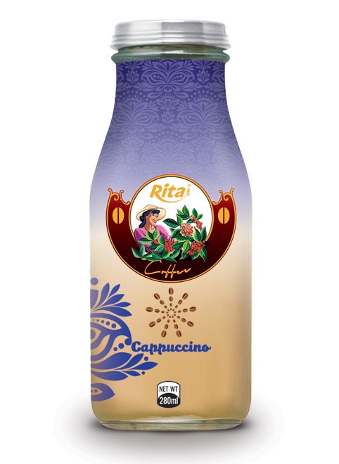 280ml Cappuccino Coffee with Glass bottle